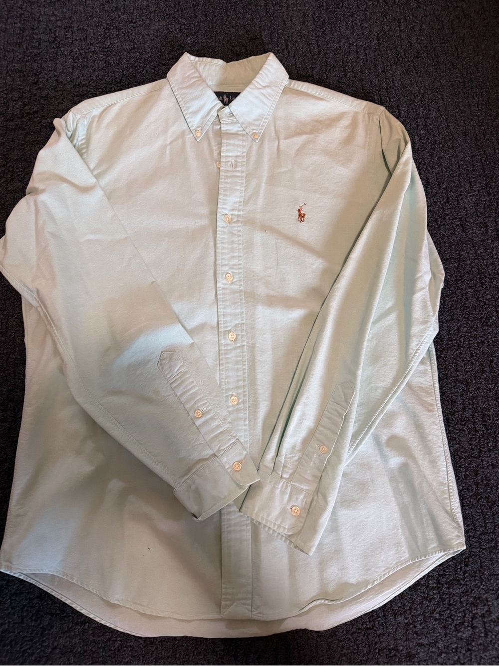 Polo by Ralph Lauren Mint Green Long-Sleeve Button-Down Shirt